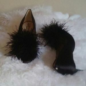 Sam Edelman Haide Feather pom pom Heels